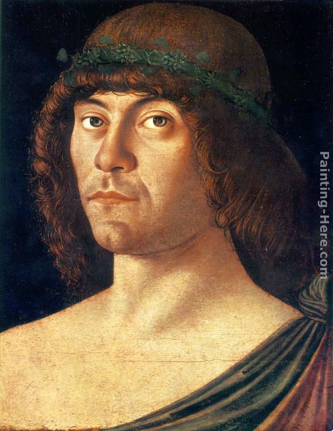 Portrait of a Humanist painting - Giovanni Bellini Portrait of a Humanist art painting